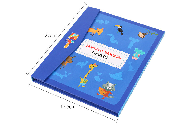 Tangrams & T-Puzzle Magnetic Travel Set Dry Erase & Reference Booklet Included