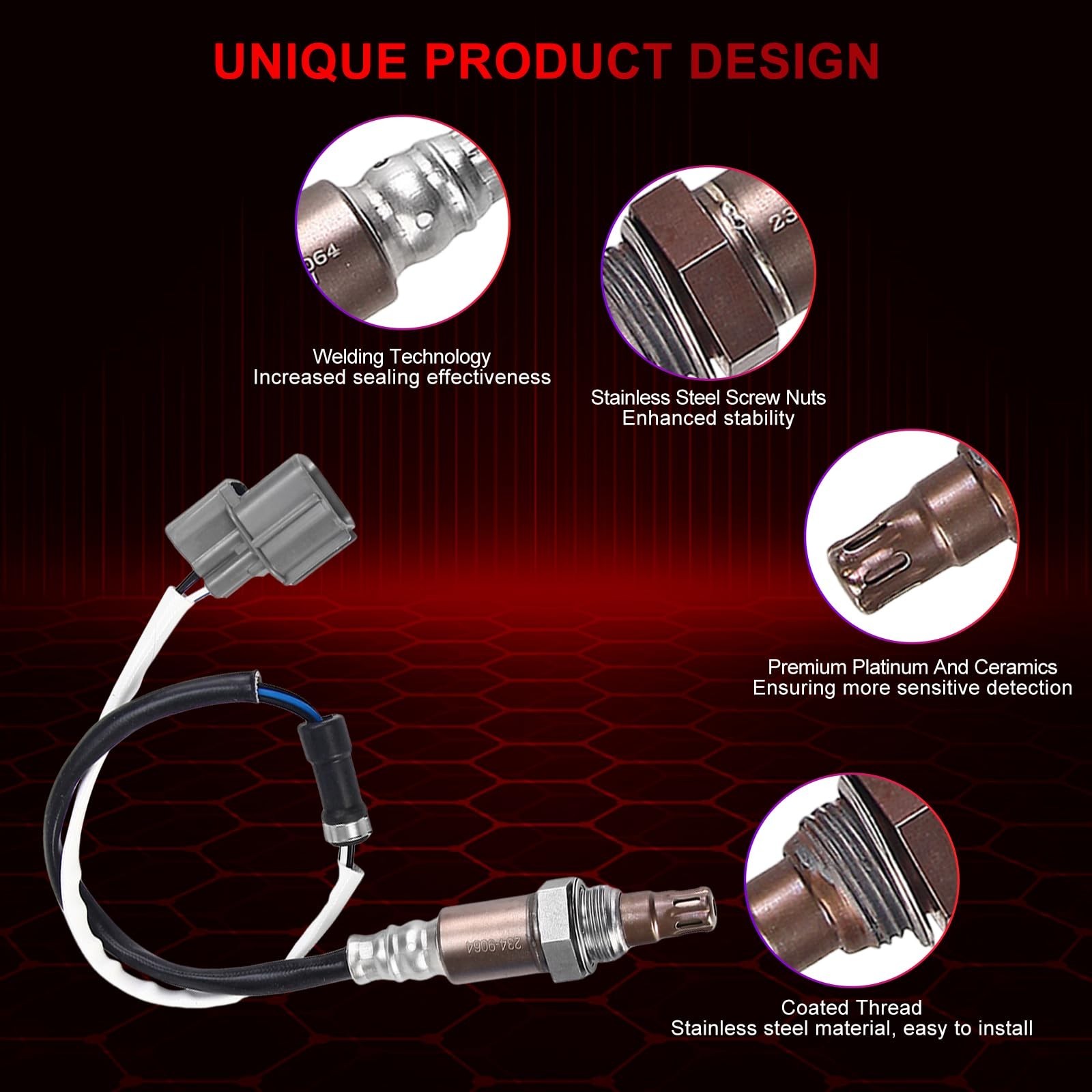 Pack of 2 O2 Oxygen Sensor Upstream 234-9064 & Downstream 234-4352 Compatible…