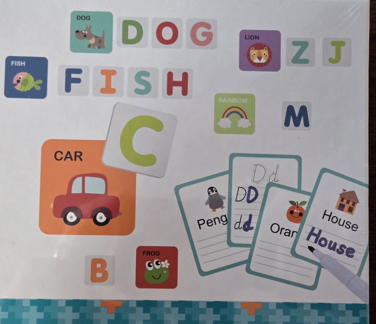 Magnetic Alphabet Activity Box Educational Pen Gear Factory Sealed NIB Children