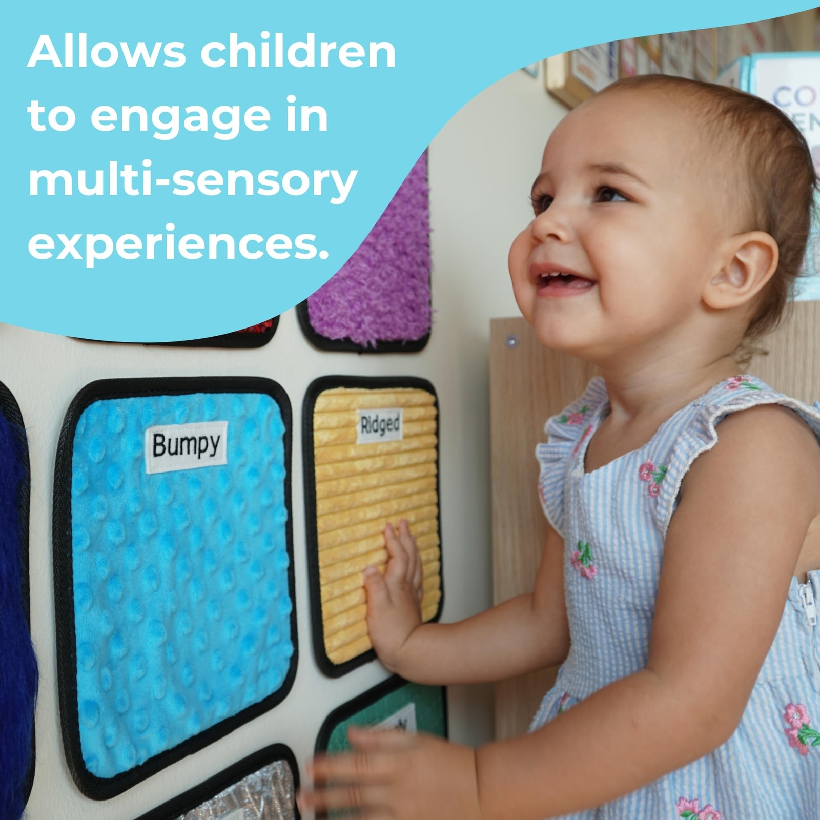 9 Labeled Sensory Mats w/Lesson Plans, Sensory Toys for Kids with Autism, Aut…