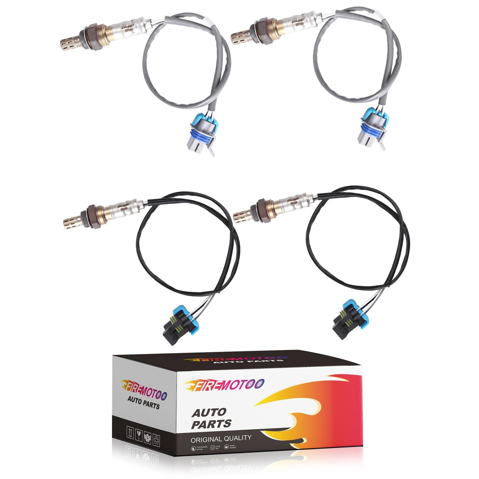 FIREMOTOO Pack of 4 O2 Oxygen Sensor Upstream 234-4669 and Downstream…
