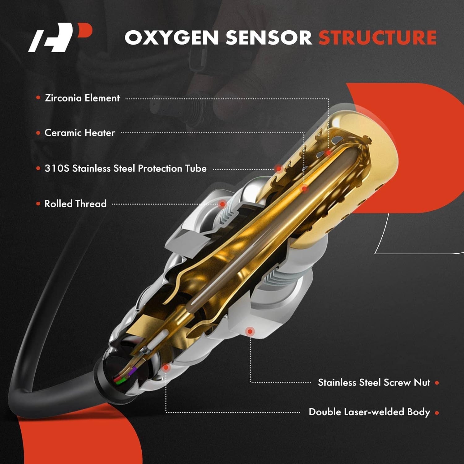 A-Premium O2 Oxygen Sensor Compatible with Honda Accord 2008-2012 2.4L & Acura T
