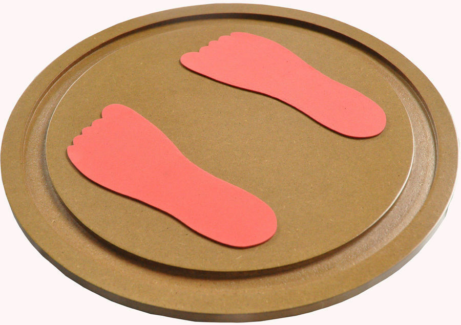 Montessori WOODEN Disc FEET BALANCING Exercise BALANCE COORDINATION Educational