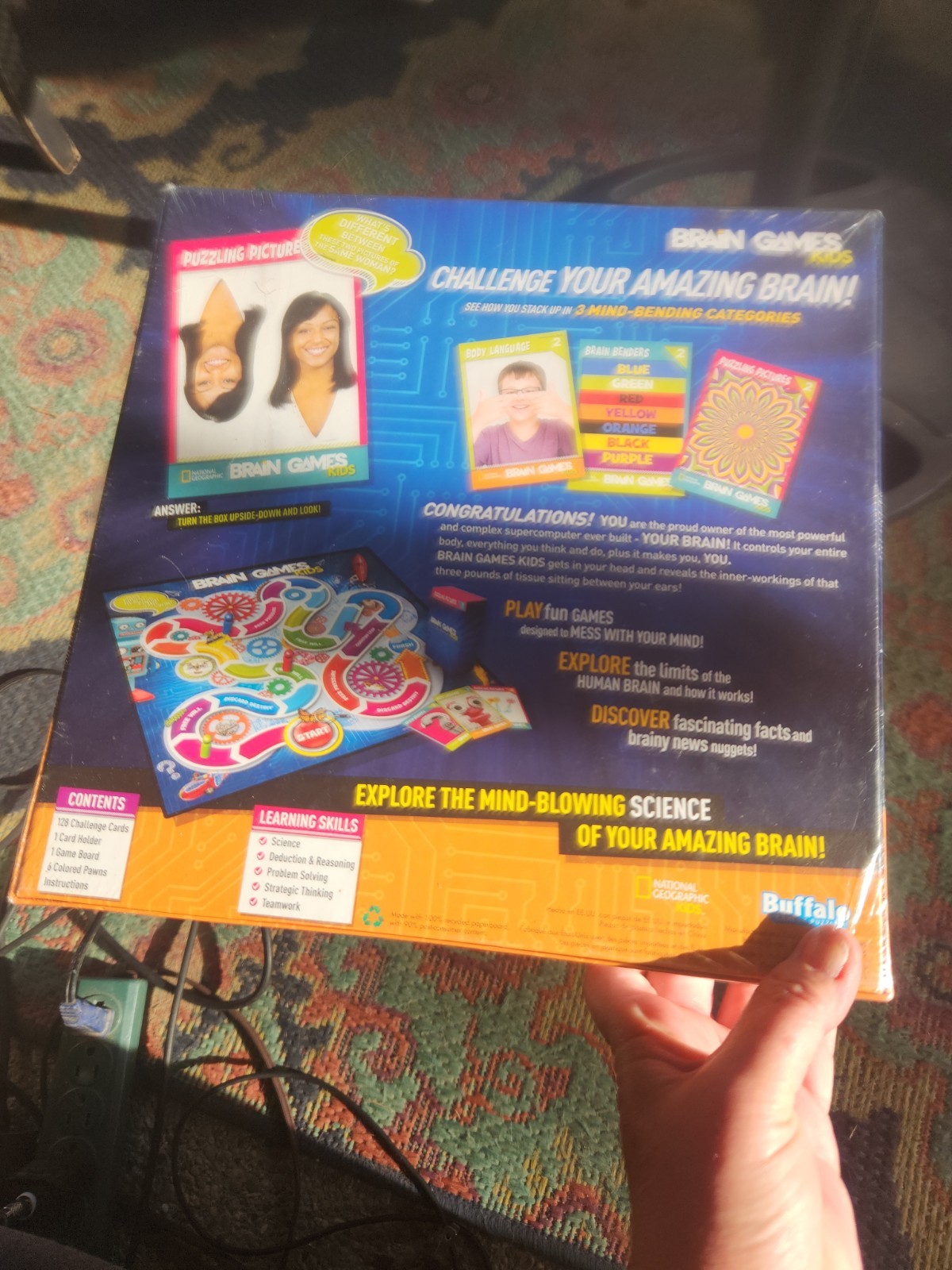 BRAIN GAMES KIDS NATIONAL GEOGRAPHIC AGES 8+ New In Box Sealed