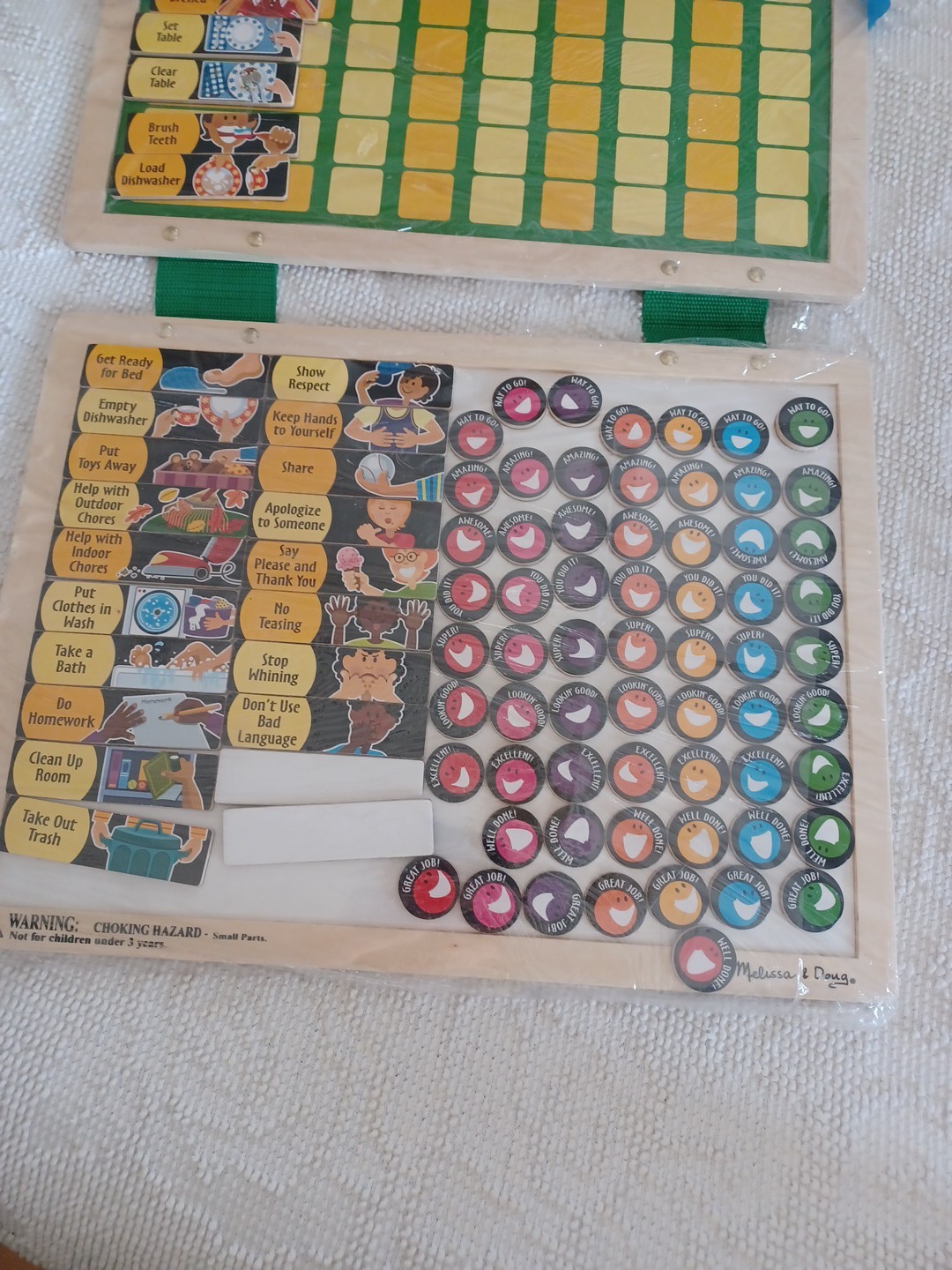 Melissa & Doug Magnetic Responsibility Chore Chart Educational Wooden