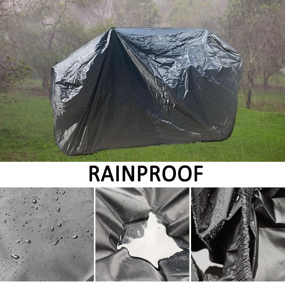Large 2-UP ATV Cover QYMOTO 4 Wheeler Quad Bike Storage Cover Heavy Duty 420D