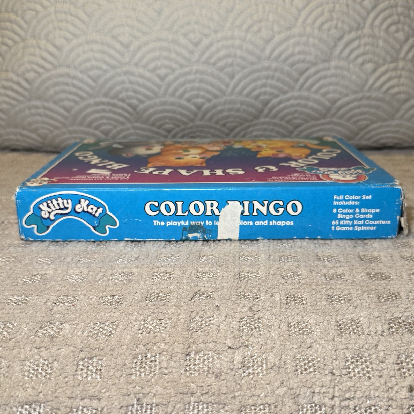 VTG 1985 Kitty Kat Color & Shape Bingo Game Fair Condition Replacement Pieces