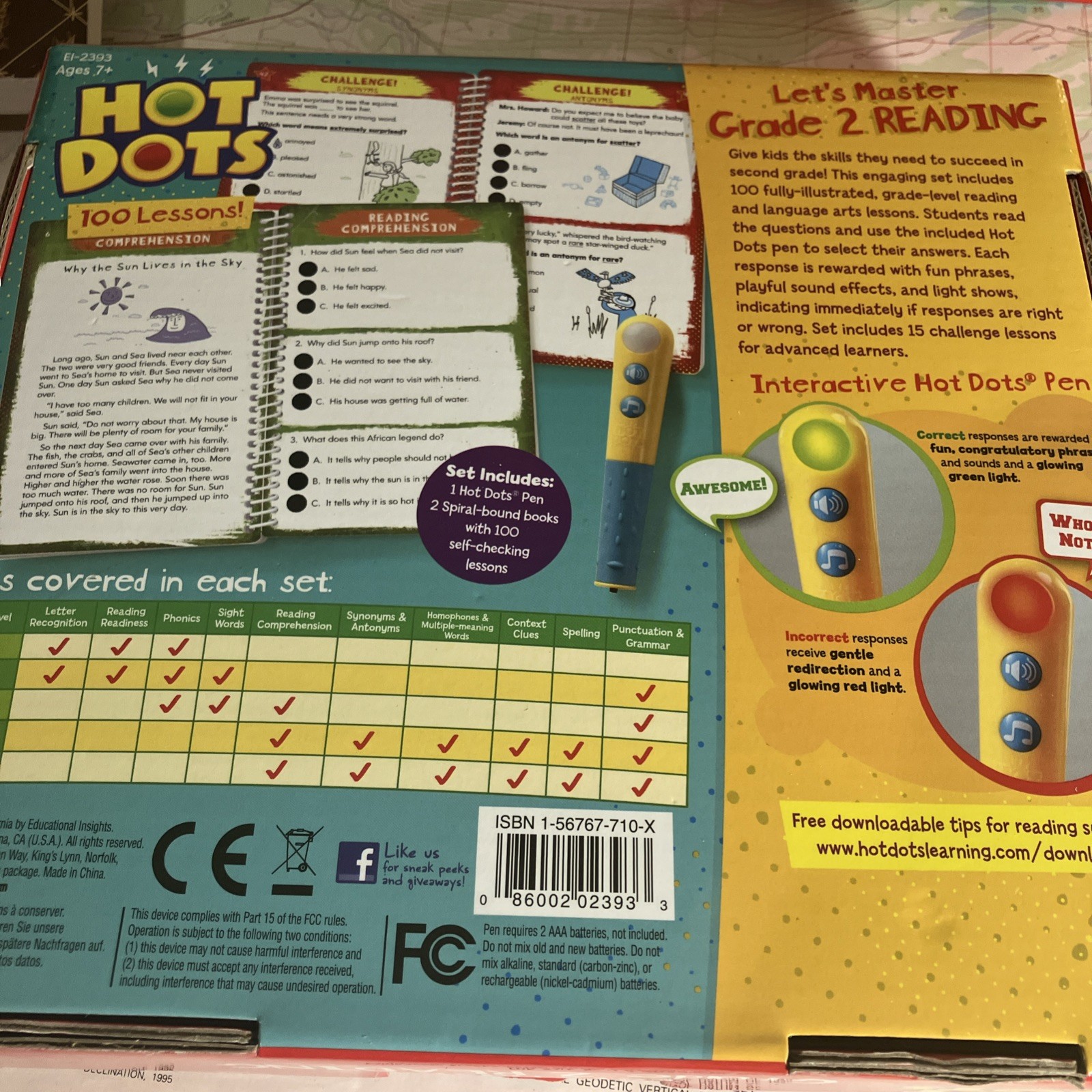 Hot Dots Let’s Master 2nd Grade ReadingInteractive Talking Pen Homeschool Summer