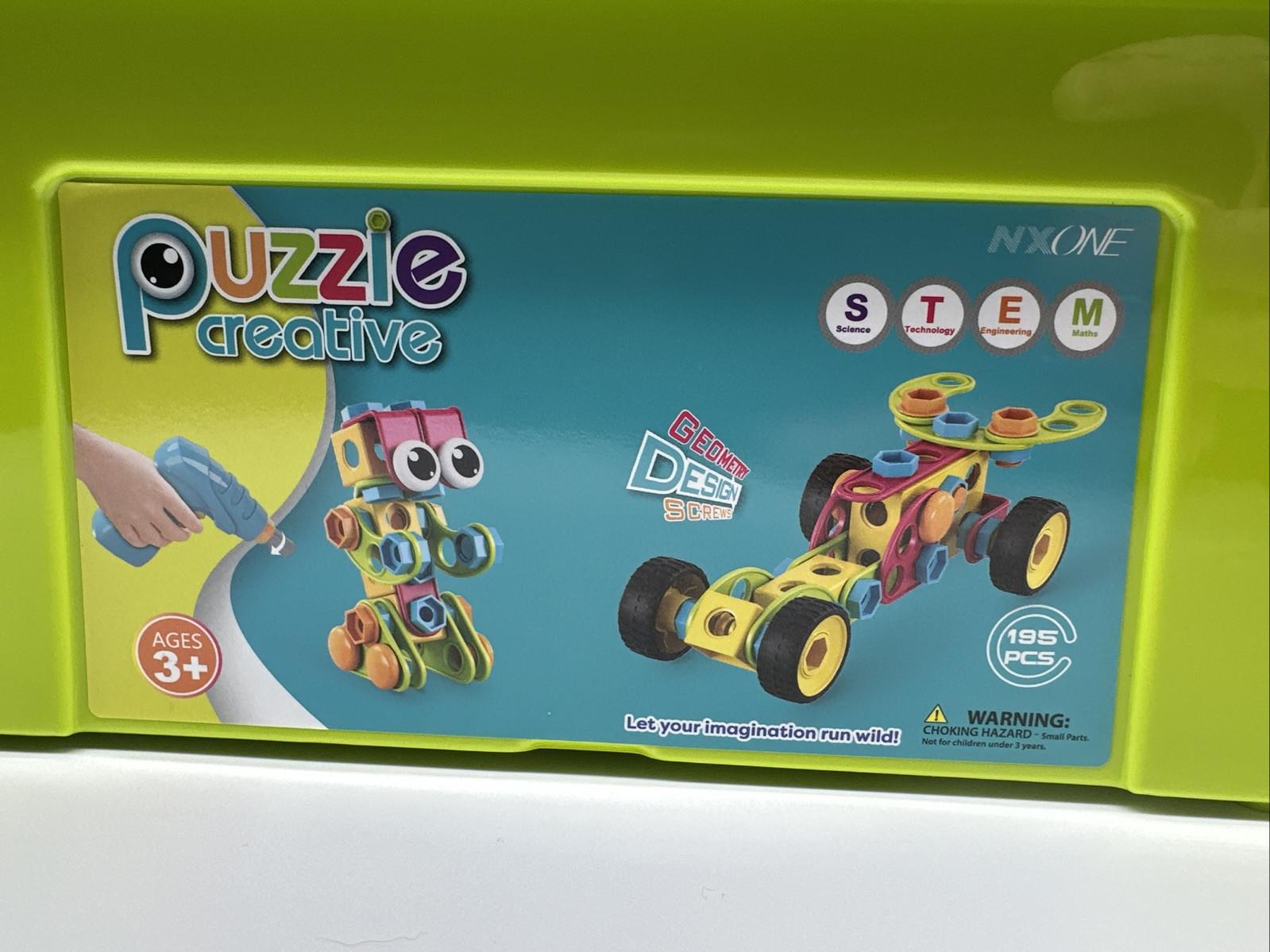 NXONE 195 PCS Puzzle Creative STEM Toy For Boys And Girls Imagination Run Wild