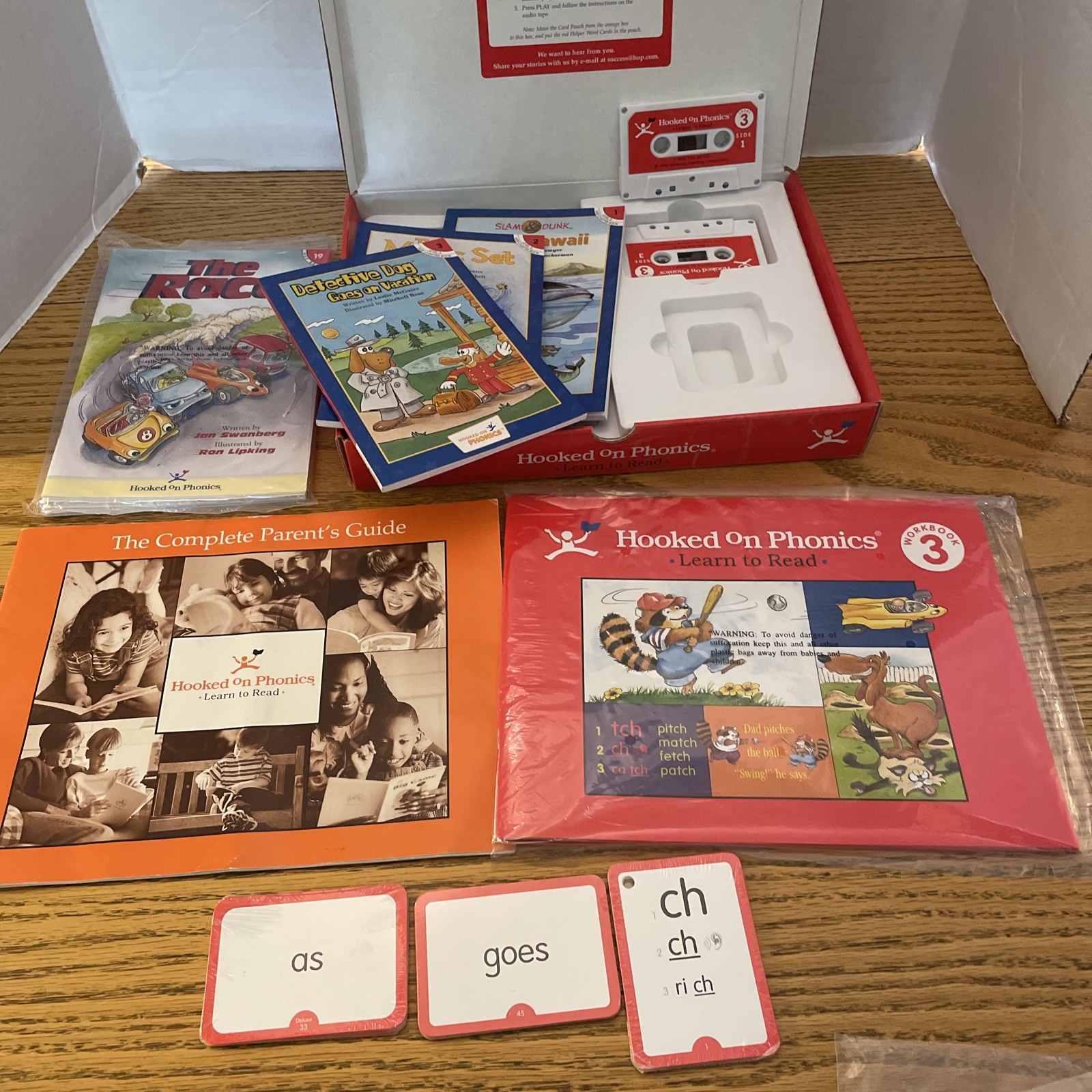 Vintage Hooked on Phonics Level 3 Cassette & Books Set
