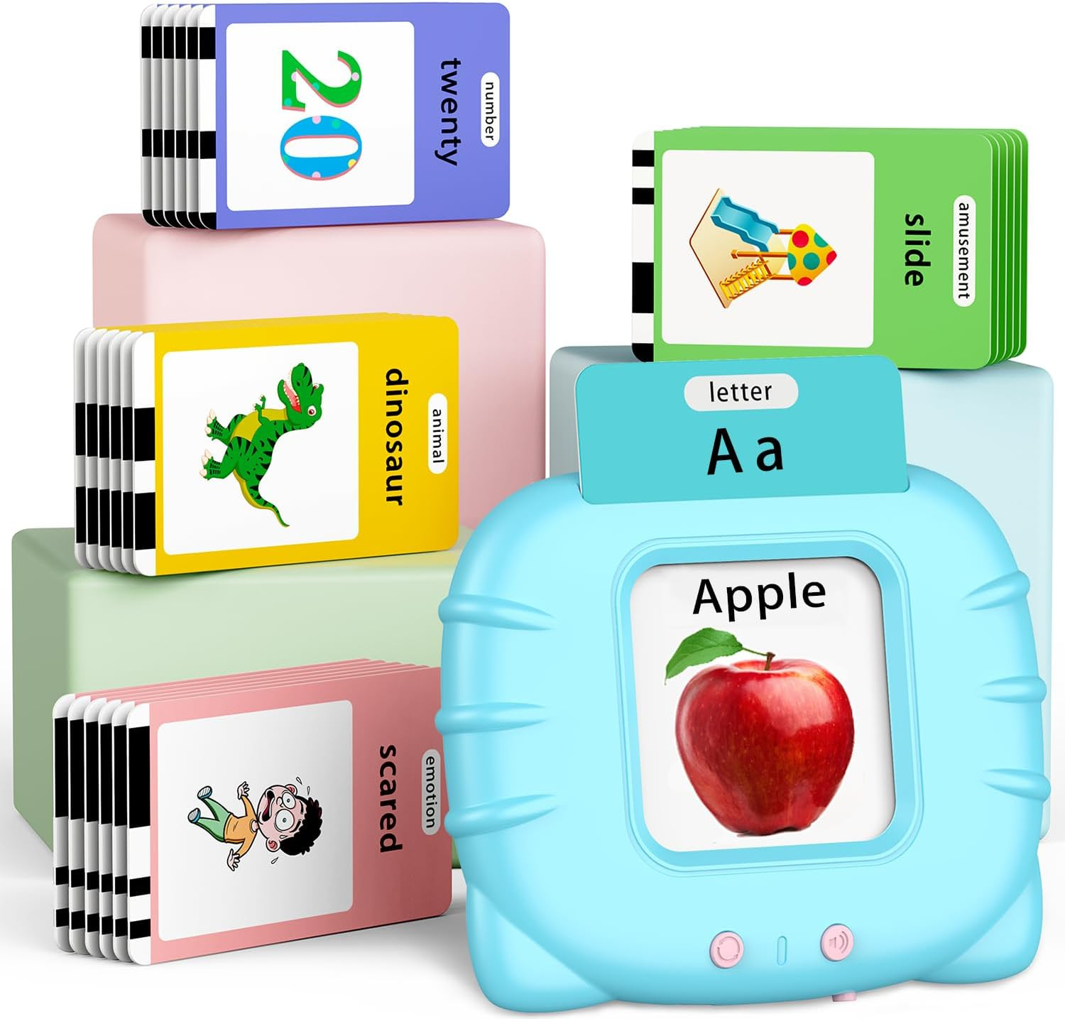 520 ABC Sight Words Talking Flash Cards with Number/Shapes/Letters/Colors, Etc