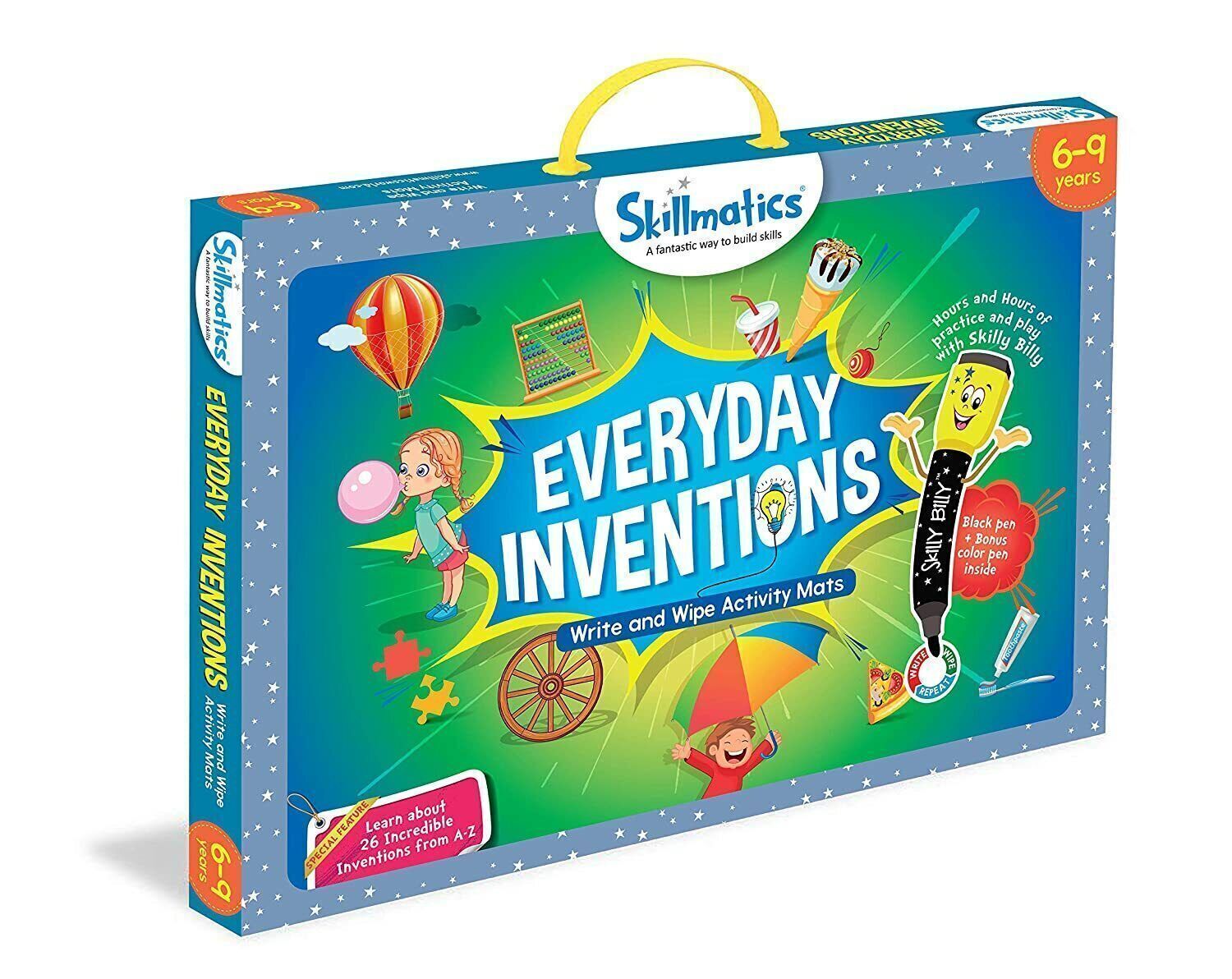 Educational Game Everyday Inventions Reusable Activity Mats by Skillmatics.