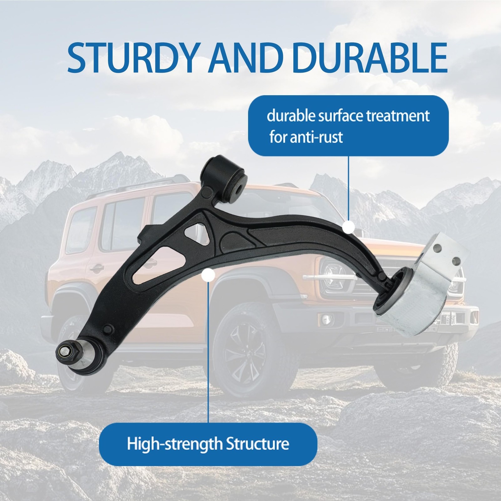 Front Left and Right Lower Control Arm Fit for Ford Explorer 2011-2019, for P…