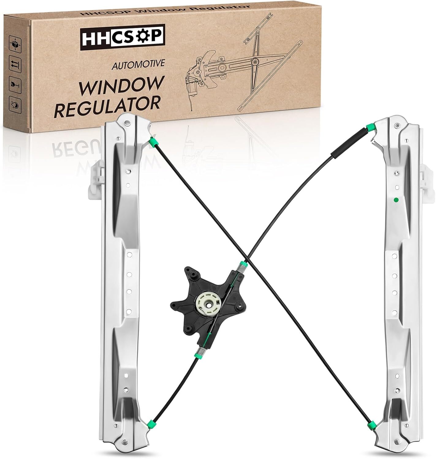 HHCSOP Front Left Driver Side Power Window Regulator Without Motor for 2008 2009
