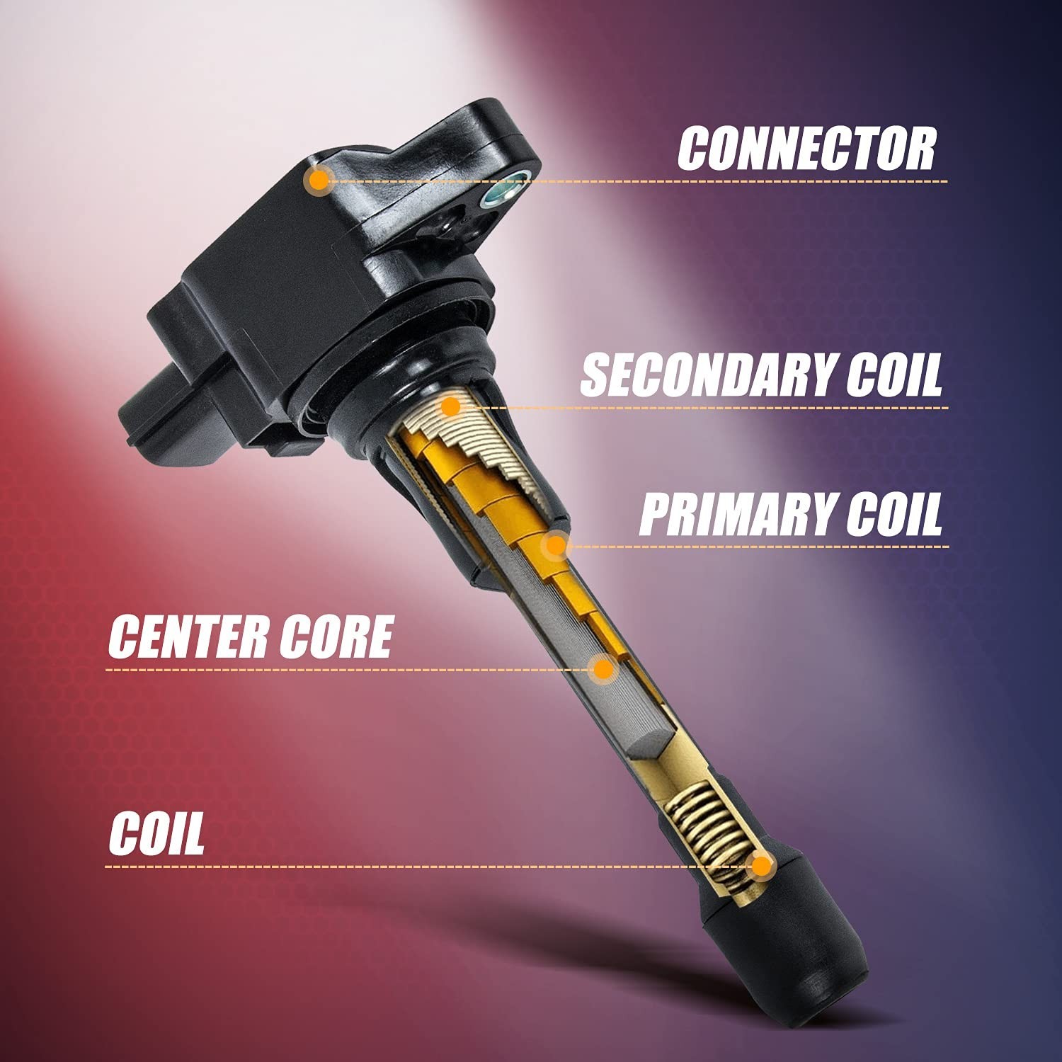 Ignition Coil Pack and Iridium Spark Plug Compatible with Nissan Altima Rogue