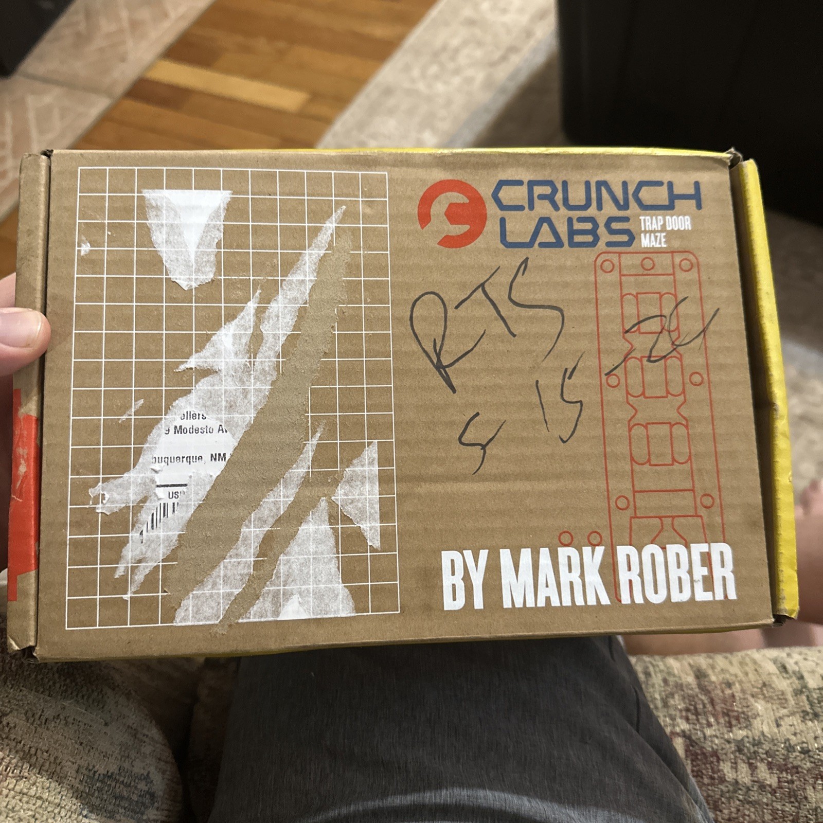 Crunch Labs Box by Mark Rober Trap Door Maze All Items Sealed box damage