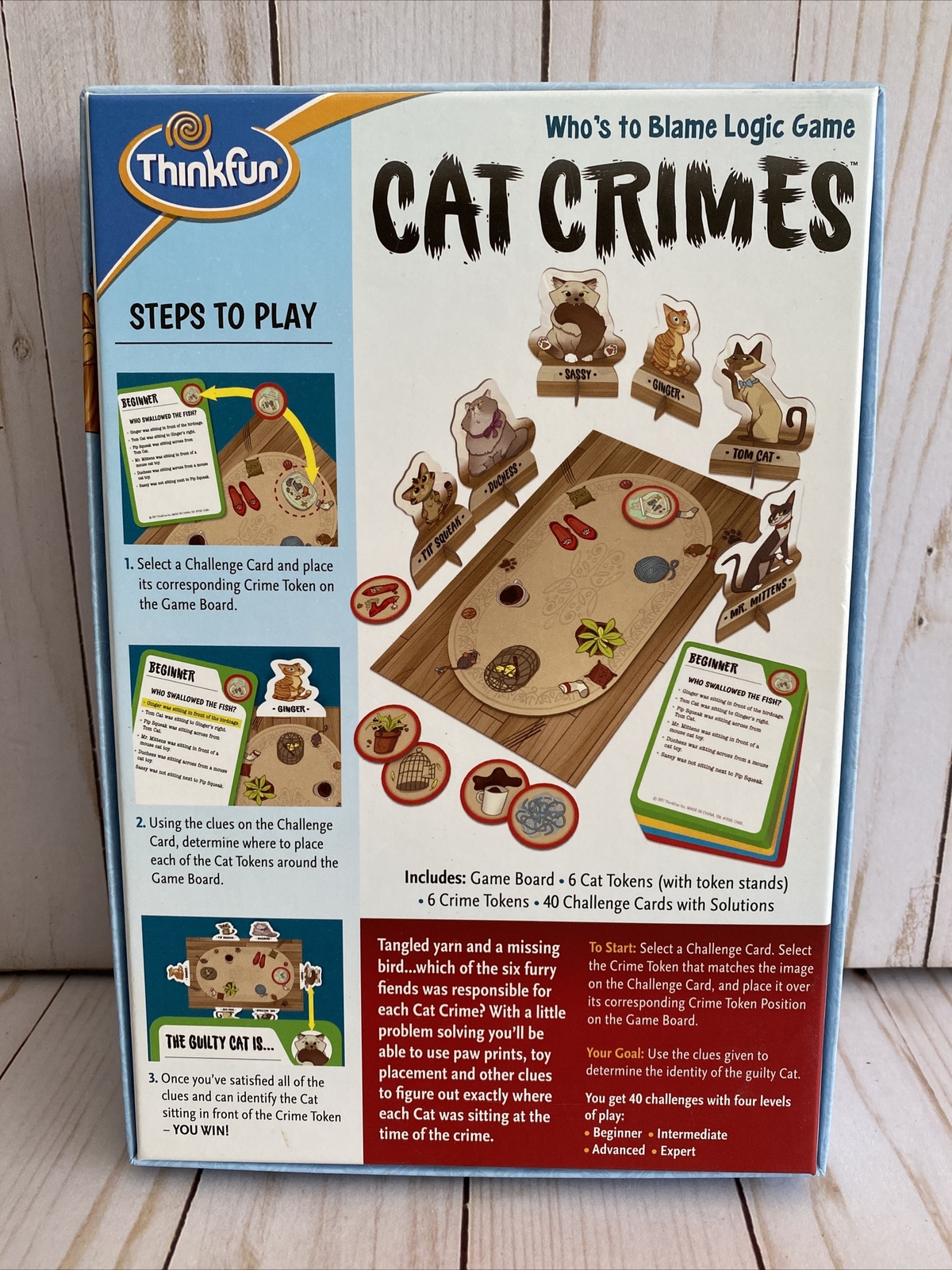Thinkfun Cat Crimes Logic Game Problem Solving Learning Educational Skill Build