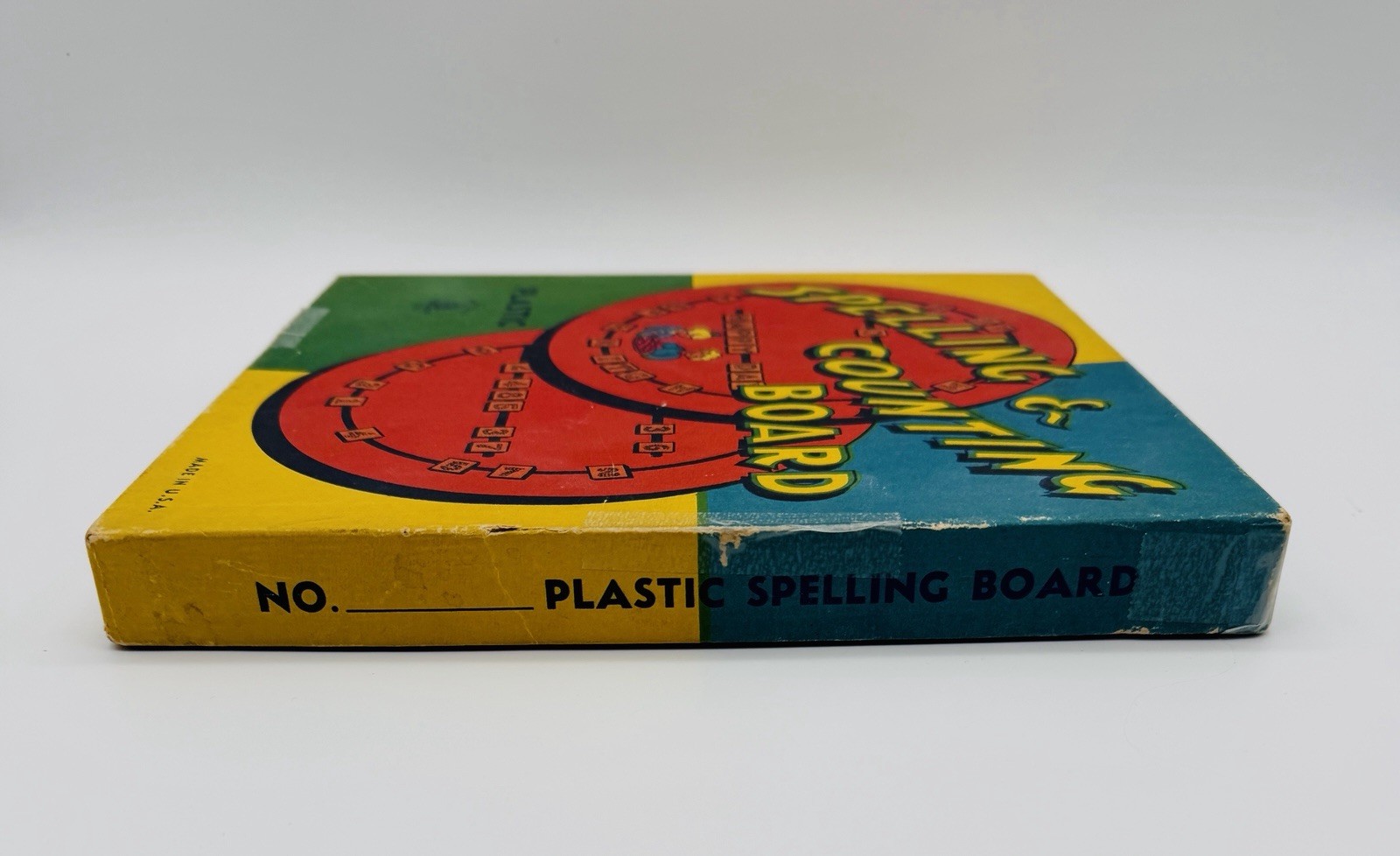 Spelling & Counting Board Alphabet Numbers by American Toys Made In USA Plastic