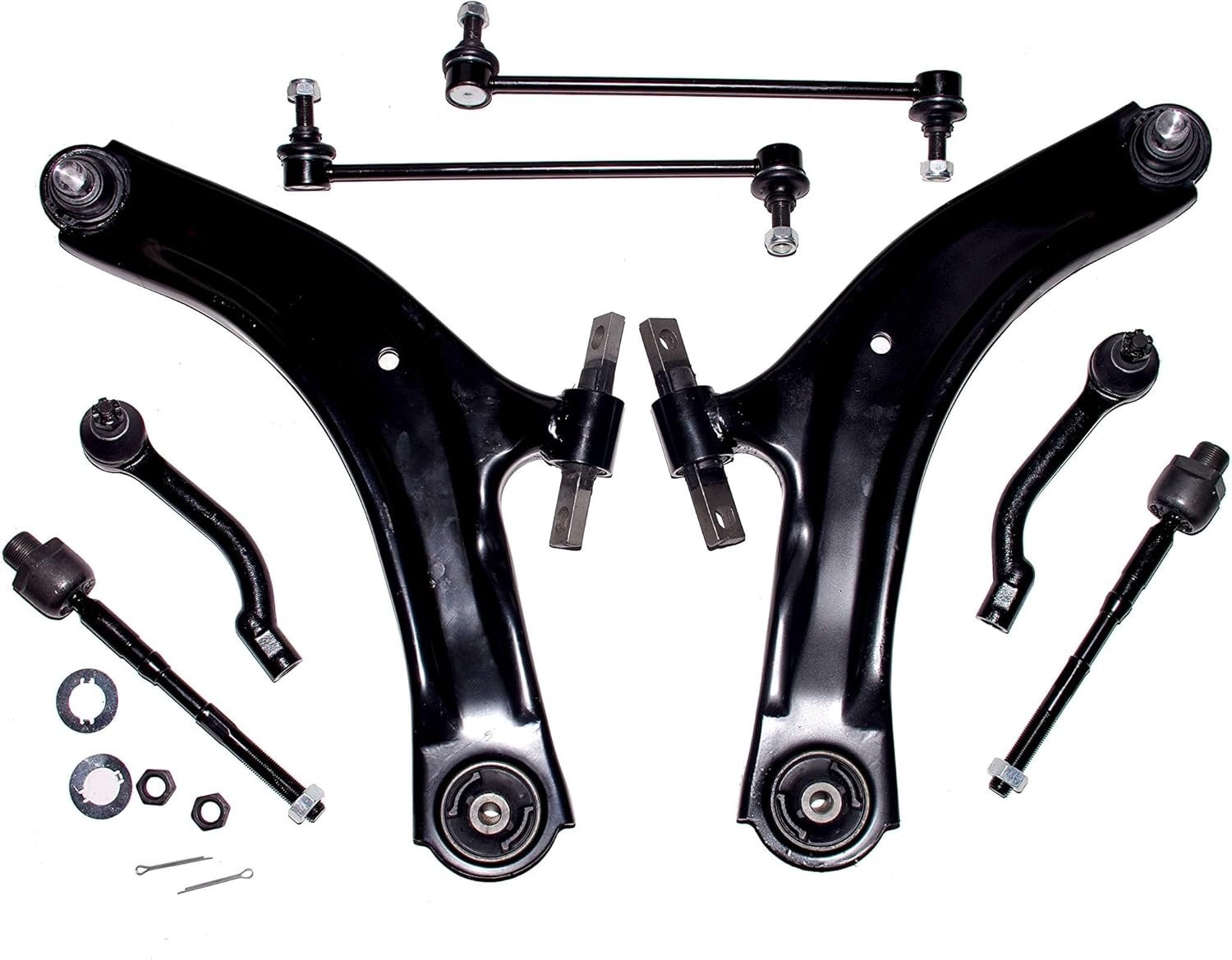 8pc Front Lower Control Arms – Suspension Kit for Nissan Rogue 2008-2013 &
