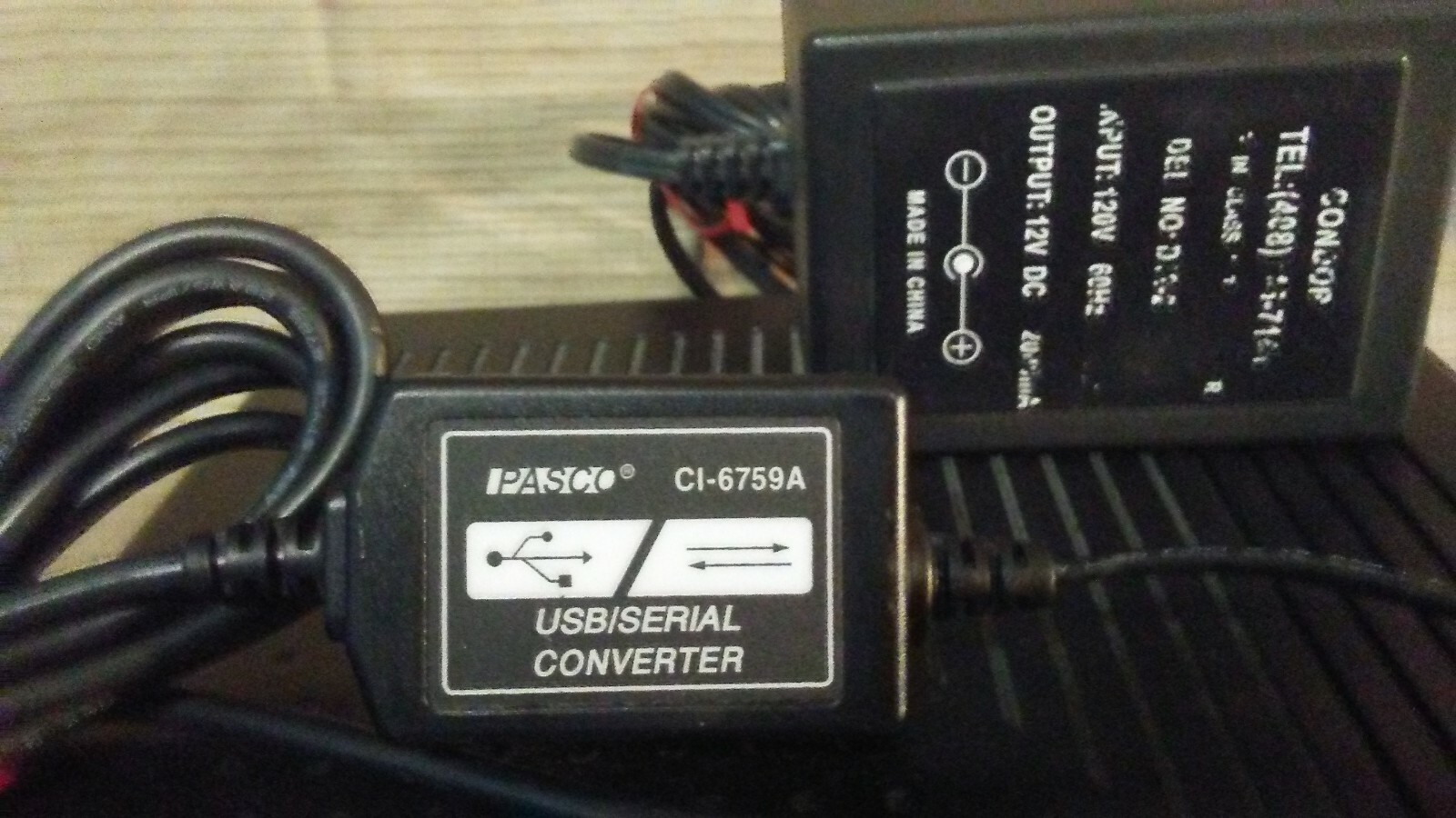 Pasco Scientific Workshop 750 Interface USB CI-6759A w/POWER ADAPTER/USB CABLE