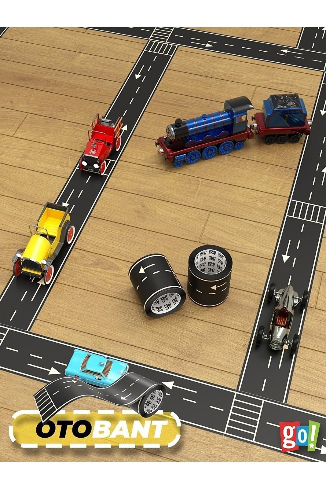 Kids Road Tape Removable Adhesive Toy Car Track Floor Wall 5m – Rigor Universe