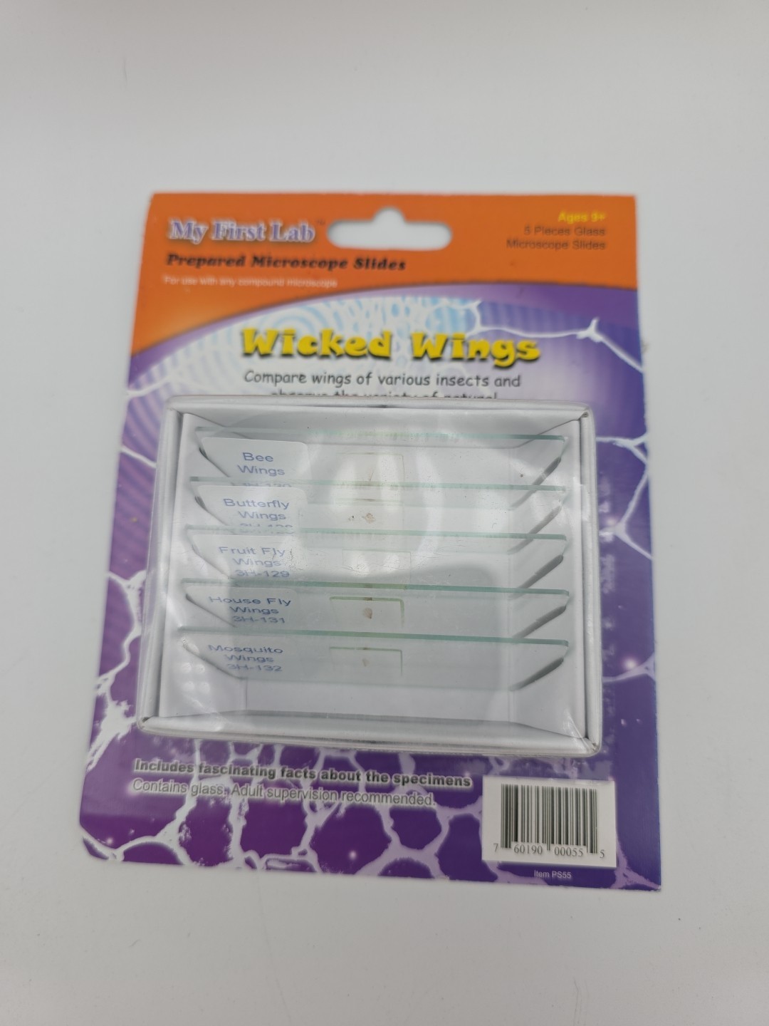 My First Lab Prepared Microscope Slides Wicked Wings PS55 Homeschool Science