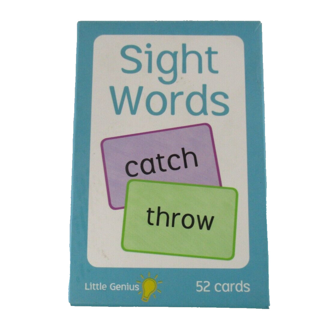 Little Genius Sight Words 52 Cards Complete 2016 Lake Press Very Good Condition