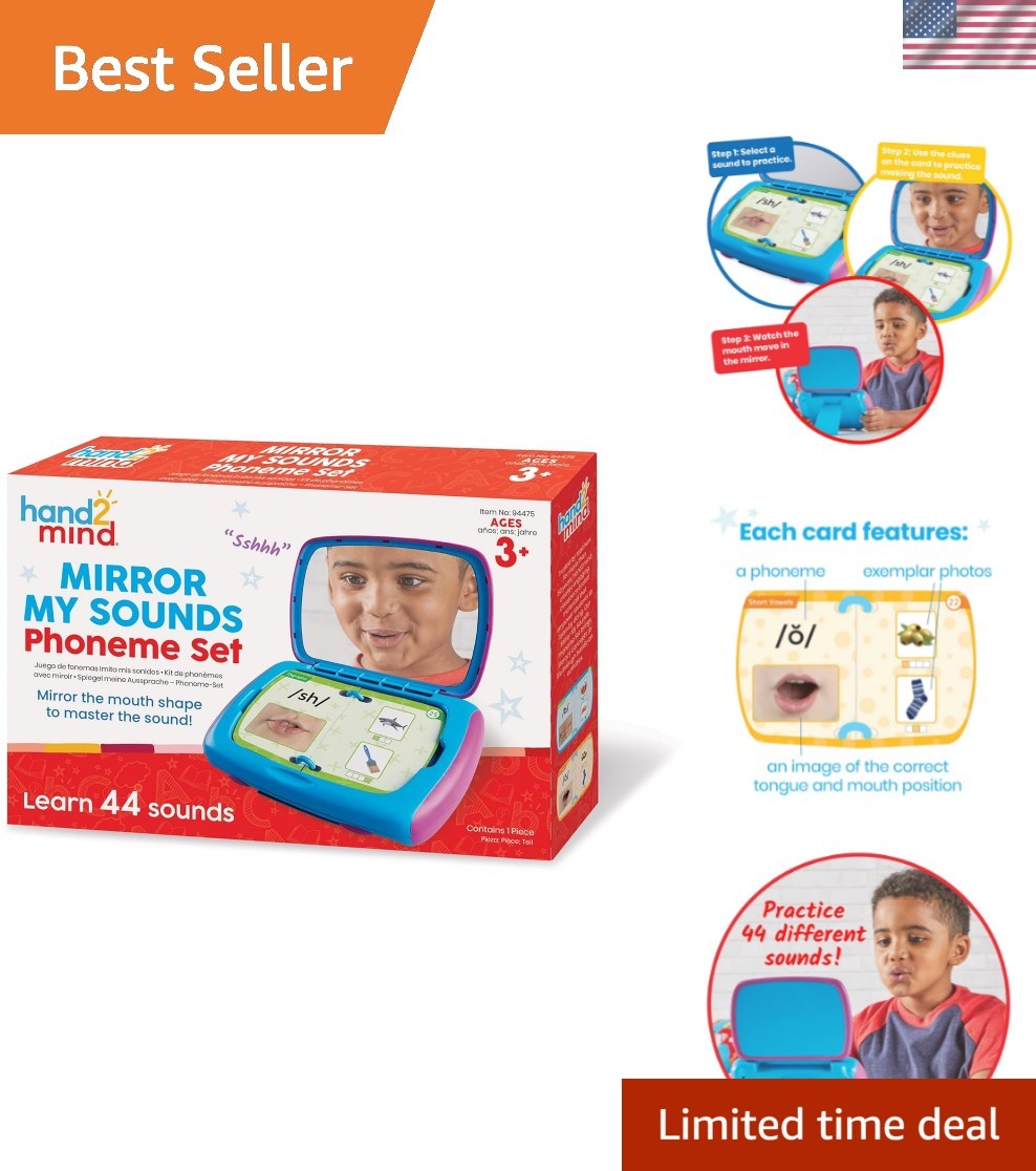 Mirror My Sounds Phoneme Set, Letter Sounds Flash Cards, Toddler Speech Thera…