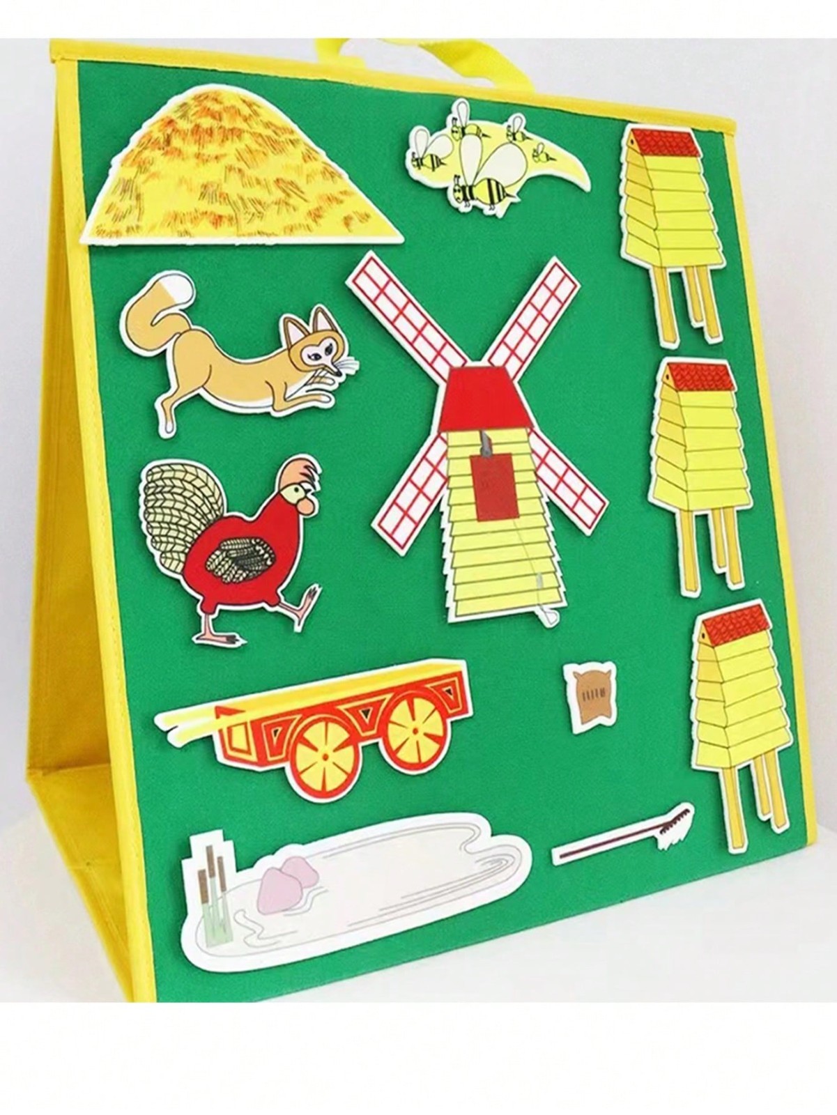 Hen’s Walk Felt Story Set Flannel Board Storytelling Educational Toy for Kids