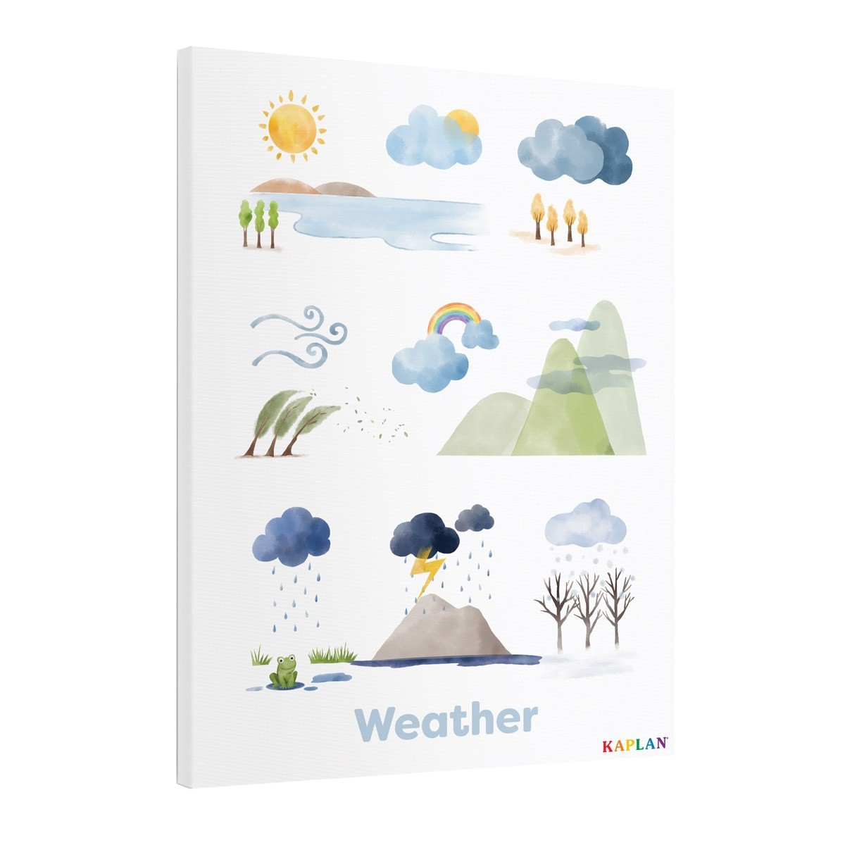 Kaplan Early Learning Weather Giclee18″ x 24″ Wall Print