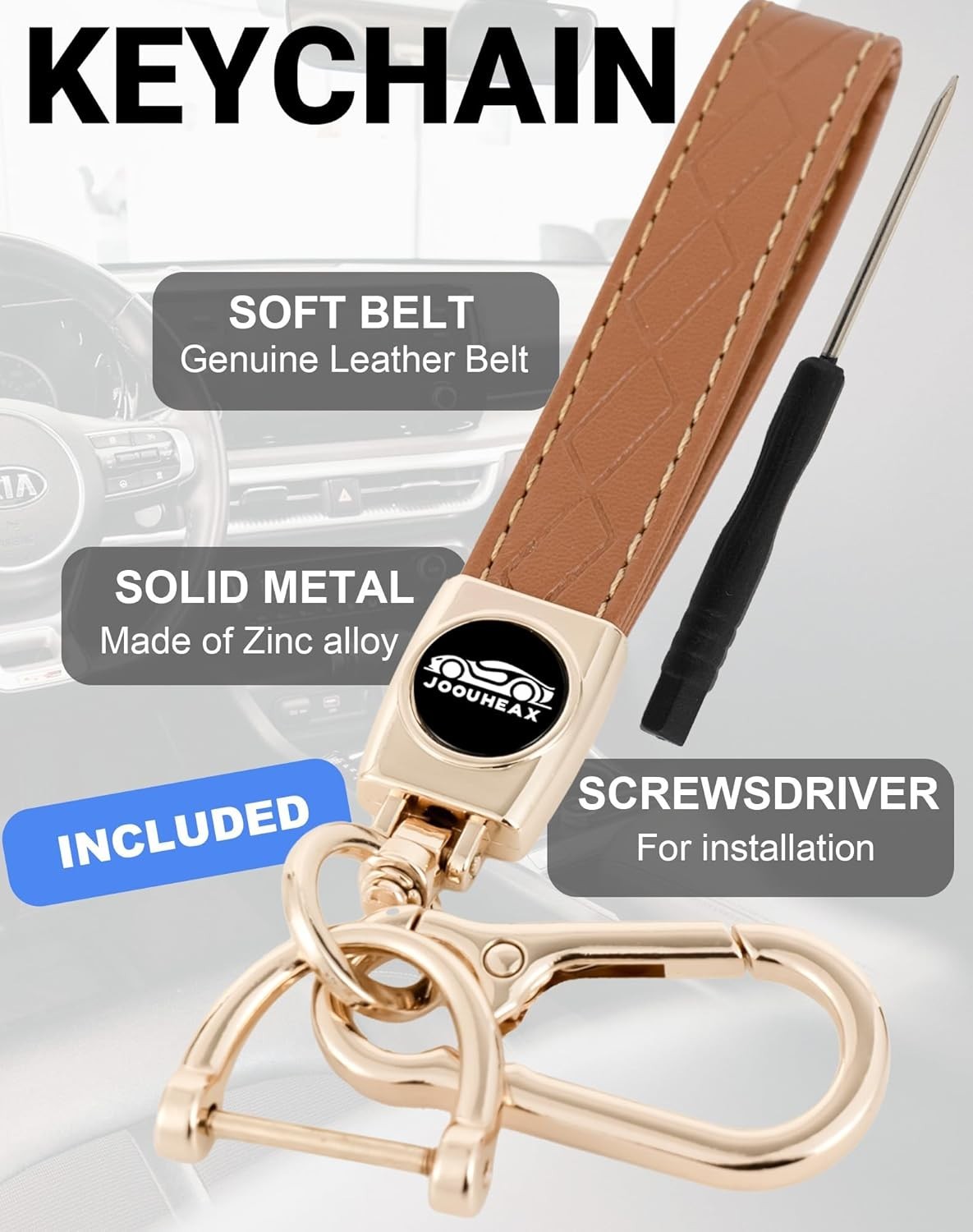 For Kia Key Fob Cover with Key Chain, Soft TPU Car Key Fob Case Shell for Kia So