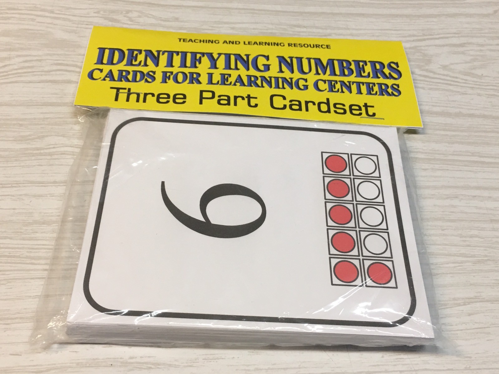 Identifying Numbers – Cards for Learning Center – Three Part Cards – Montessori