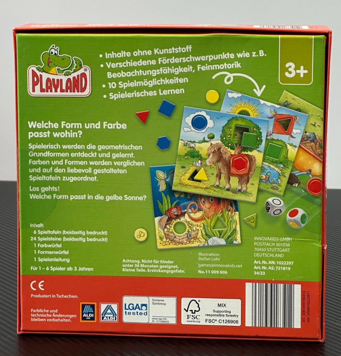 Playland Do You Already Know Colors & Shapes Playful Learning Toy (German)
