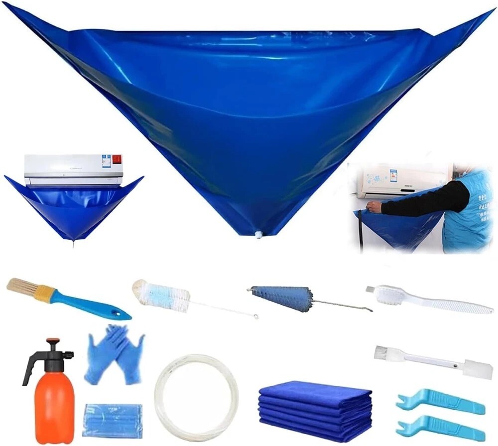 Air Conditioner Cleaning Kit for 37-45in 13PCS Waterproof Wall Mounted Air