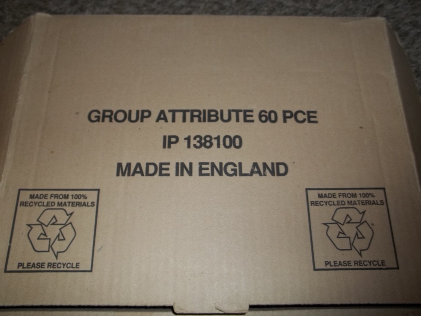 VTG Invicta Education 60 pc Attribute Blocks in box Made in England