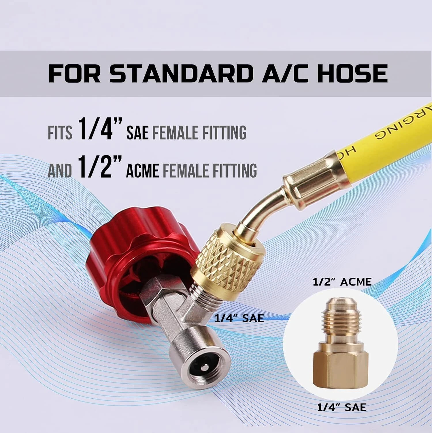 Lichamp R134a Can Tap, Automotive R 134a Self Sealing Can Tap and Puncture AC