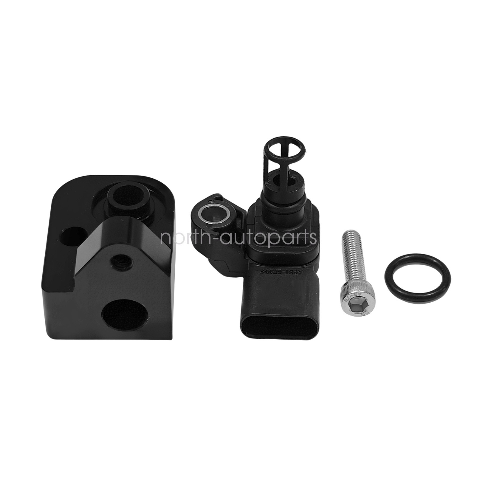 Intake Air Pressure and Temperature Sensor + Black Spacer Kit Fit for Chevrolet