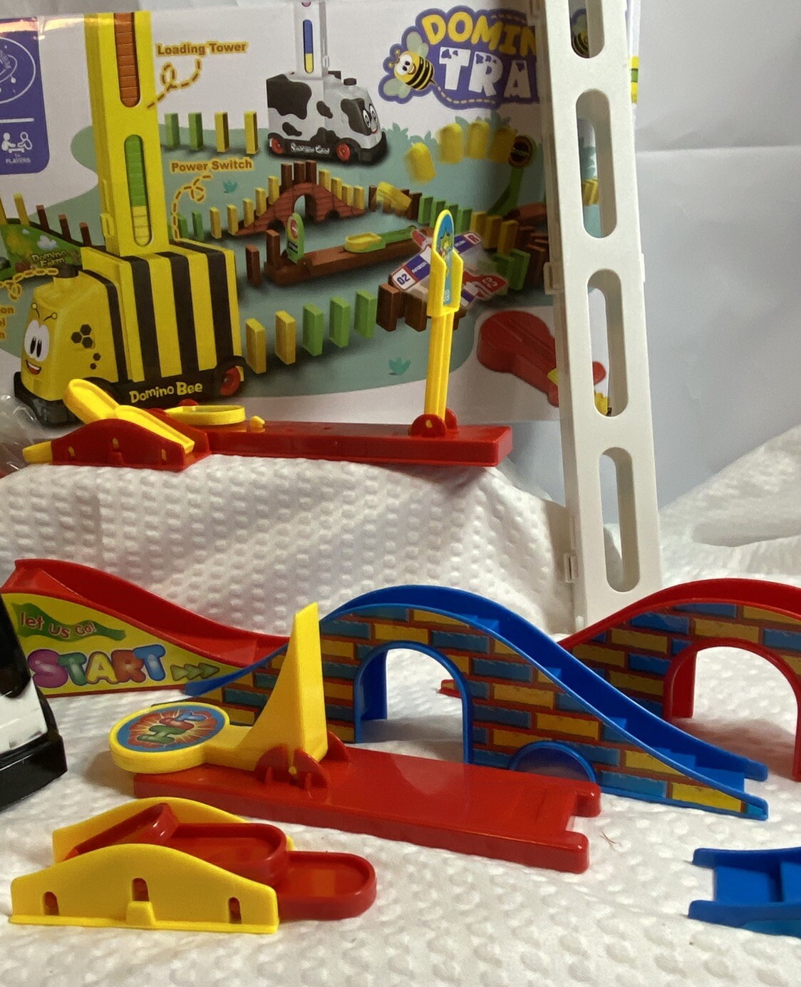Domino Train Kids Automatic Electric Dominoes Train Educational Toys Girls Boys