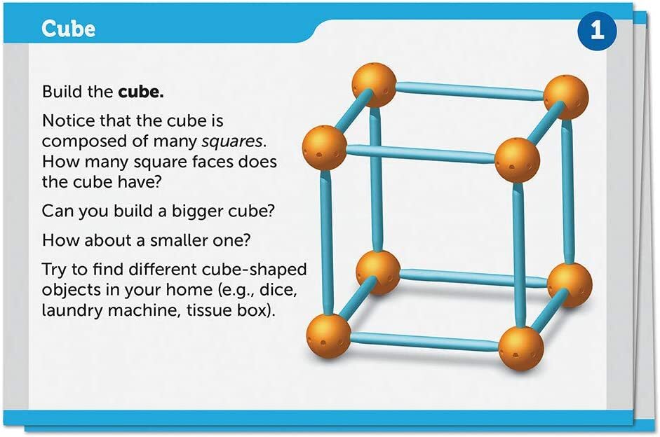 Learning Resources Stem Explorers Geomakers 58 Pcs Kids 5+ Toy 3D Building 9293