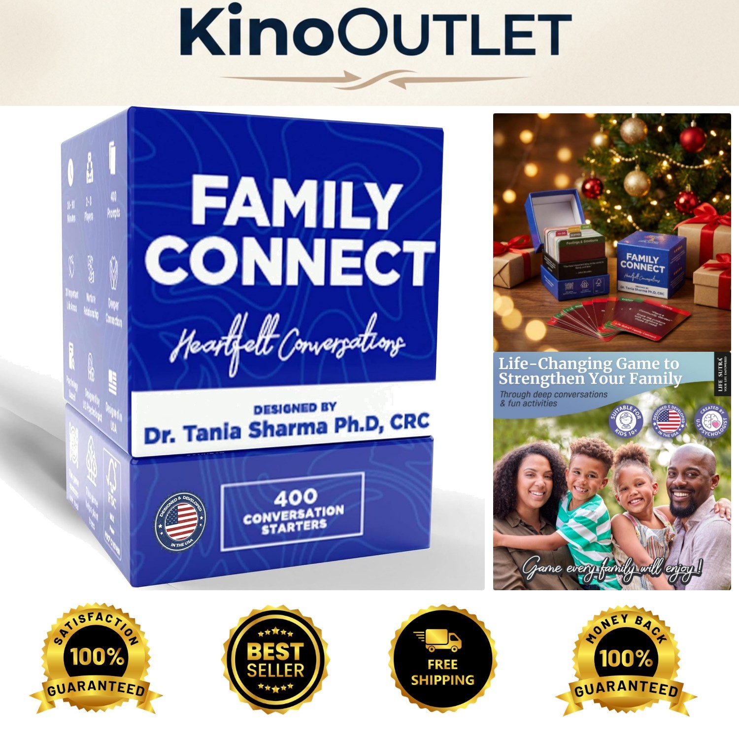 Family Connect – 400 Conversation Starter Cards for Deeper Family Bonding
