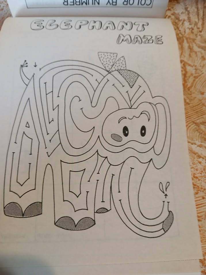 #1 Christmas Activity Pad Mazes Coloring Games Color By Number Make A Puzzle New
