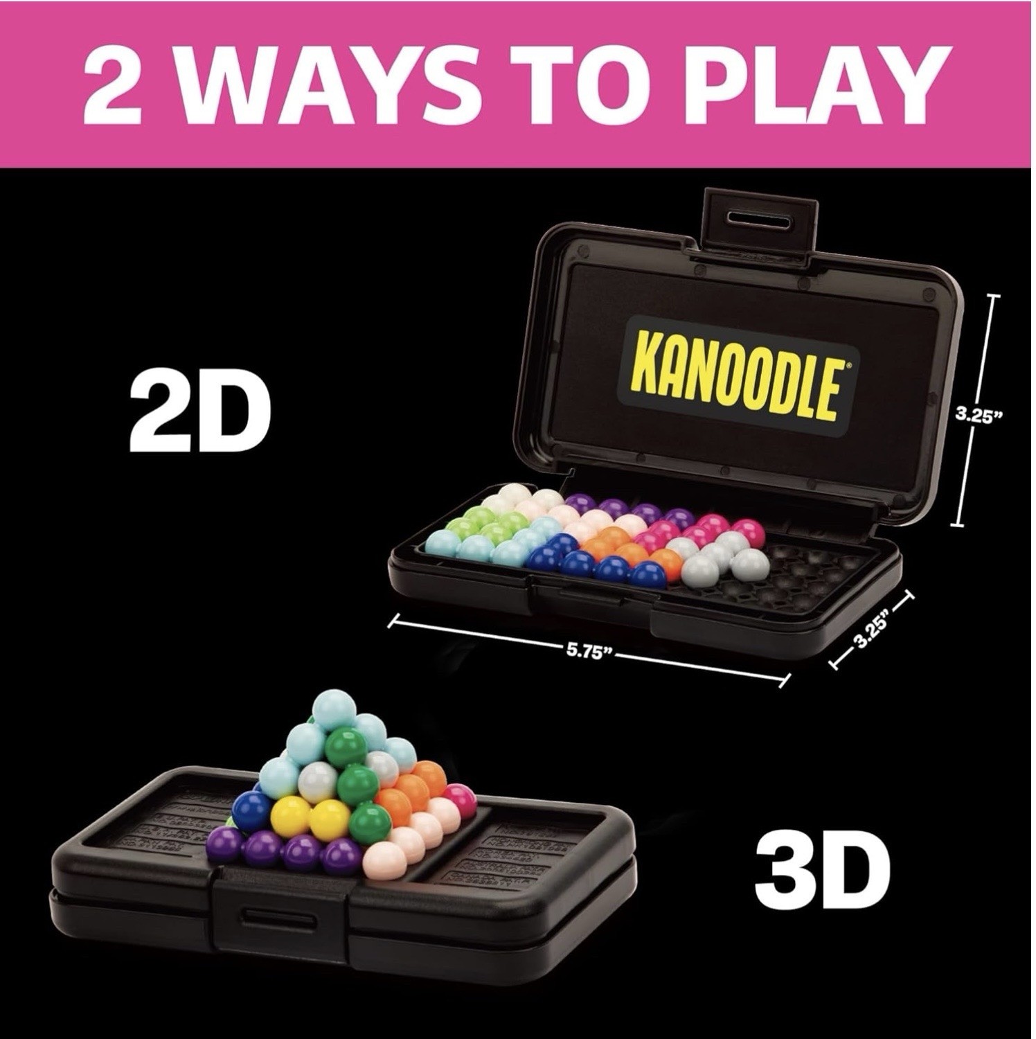 Kanoodle Puzzle Brain Teasing Game 101 Educational Puzzles Challenges Ages 7+