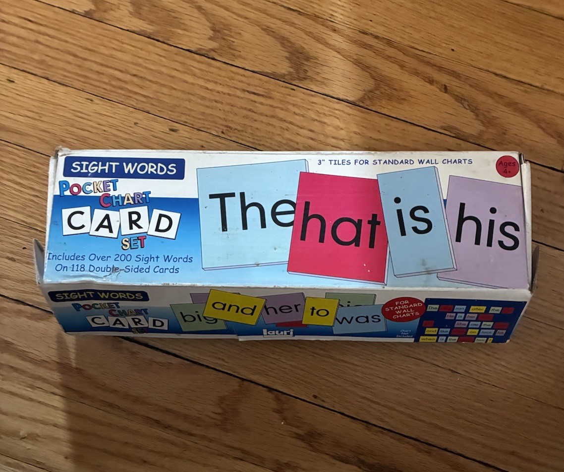 Lauri Pocket Chart Cards Sight Words New Open Box Teacher Home School