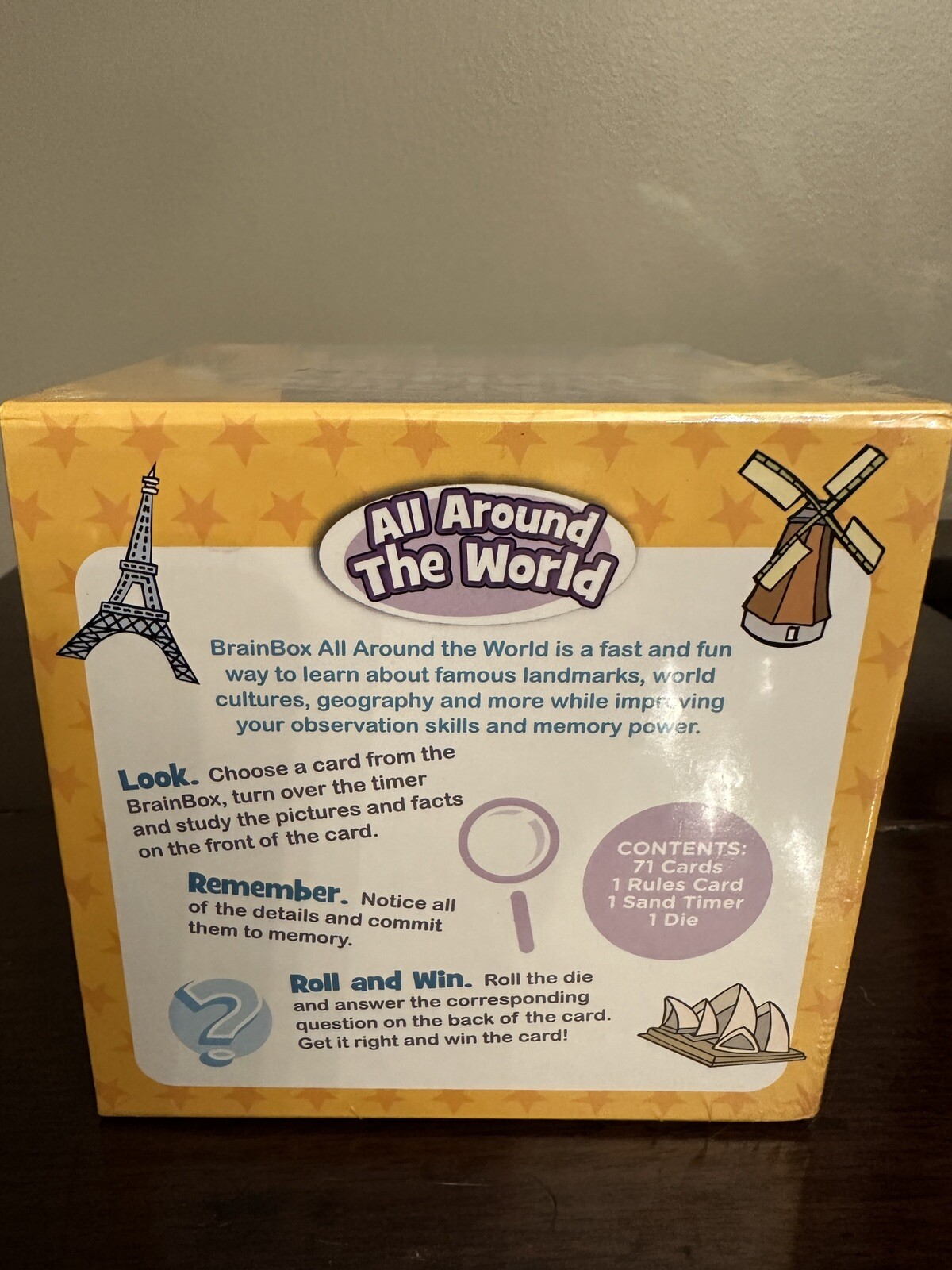 **NEW** MindWare Brain Box “Around The World” Educational Card Game.