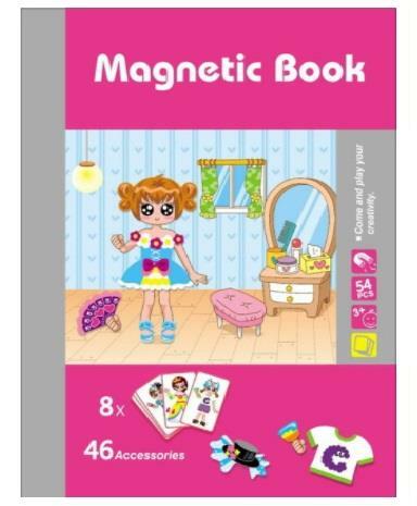 Kids Puzzle Mix & Match Magnetic Book Character Series Figures Face Toy Set A11