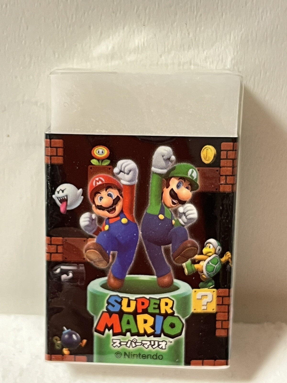 Super Mario Pencil Eraser Underlay Pencil cap Mitsubishi Pencil Made in Japan