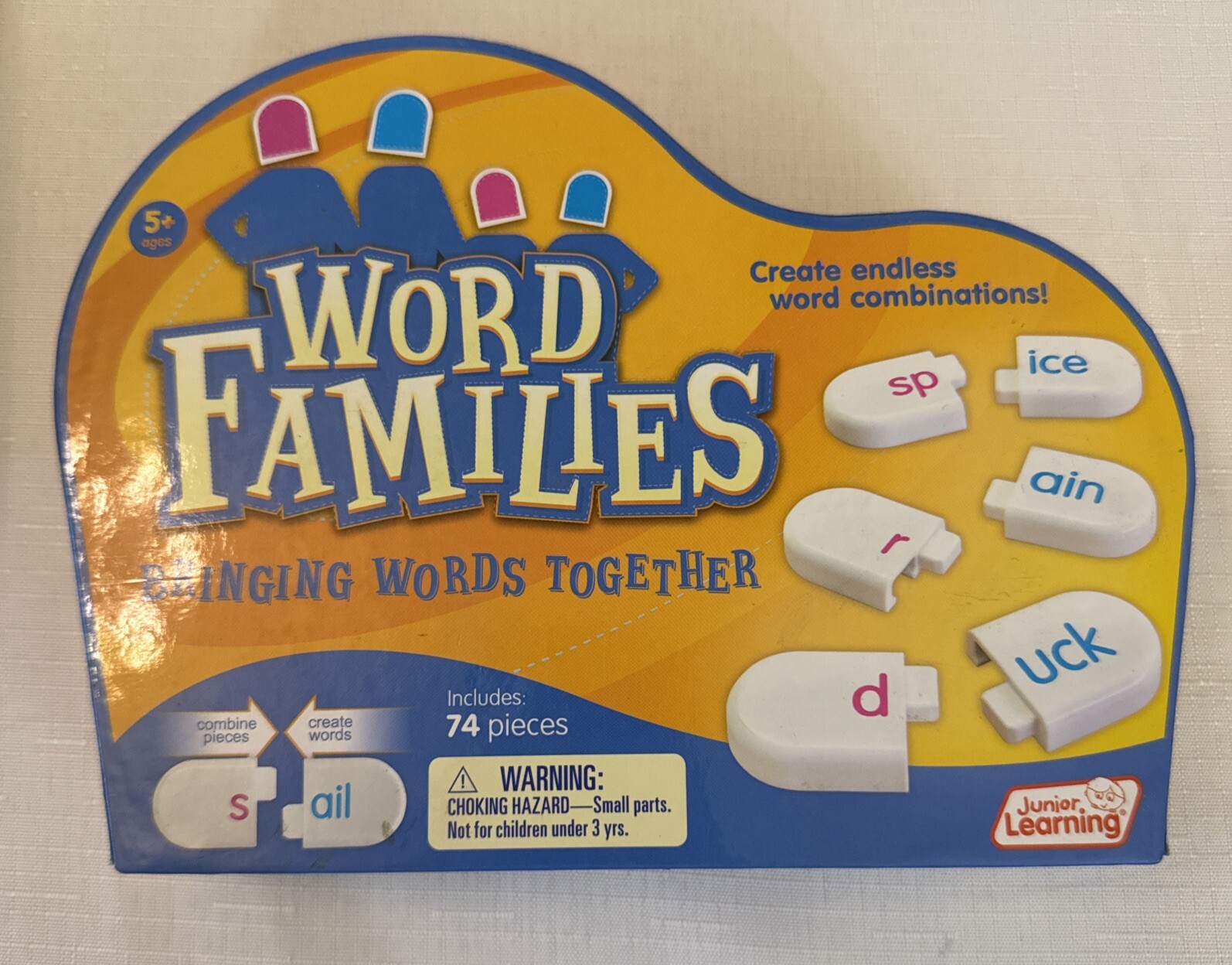Junior Learning: Word Families, Learning & Education 74 Pieces Phonics Reading