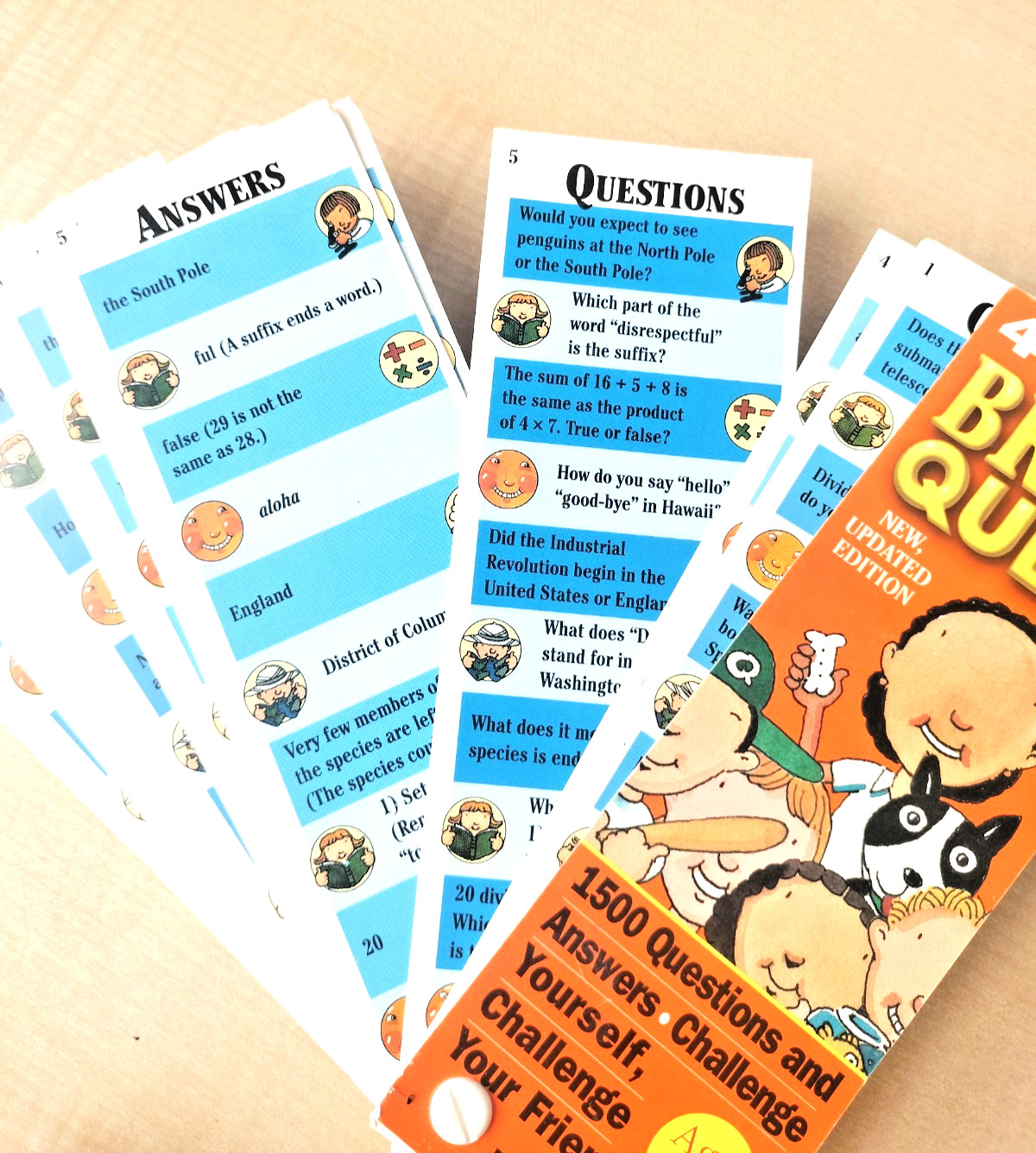 Brain Quest 1999 Question/Answer Kindergarden & 4th Grade – 3 Decks