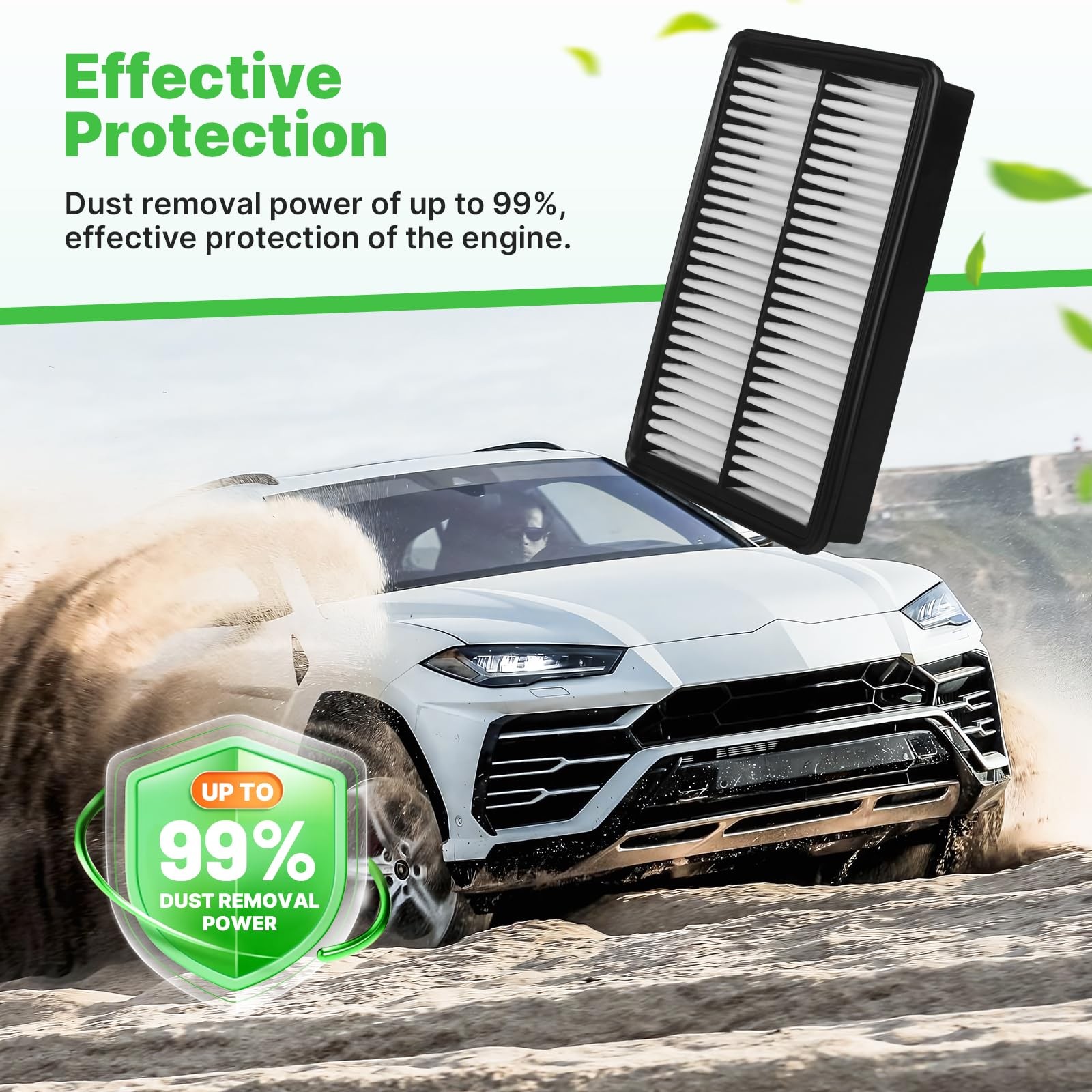 Engine+Cabin Air Filters 2015-2019 Hyundai Sonata 2.4L Gas Not Hybrid CF12151