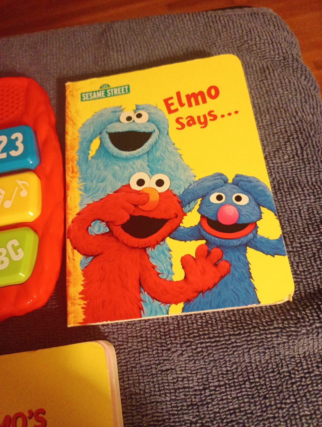 Sesame Street Elmo Goes to the Farm Interactive Musical Toy Book, 3 Book Lot